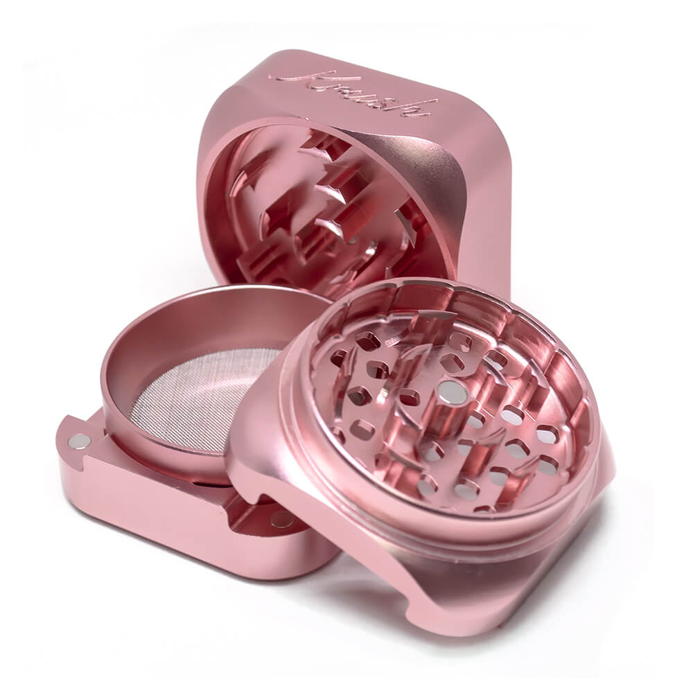 Krush Kube 3.0 Aluminium Grinder 3 delen - 55 mm