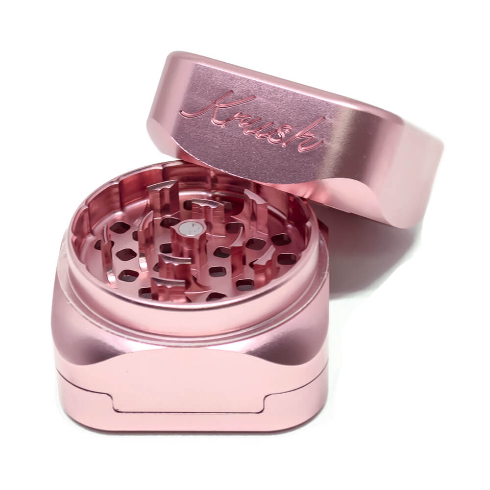 Krush Kube 3.0 Aluminium Grinder 3 delen - 55 mm