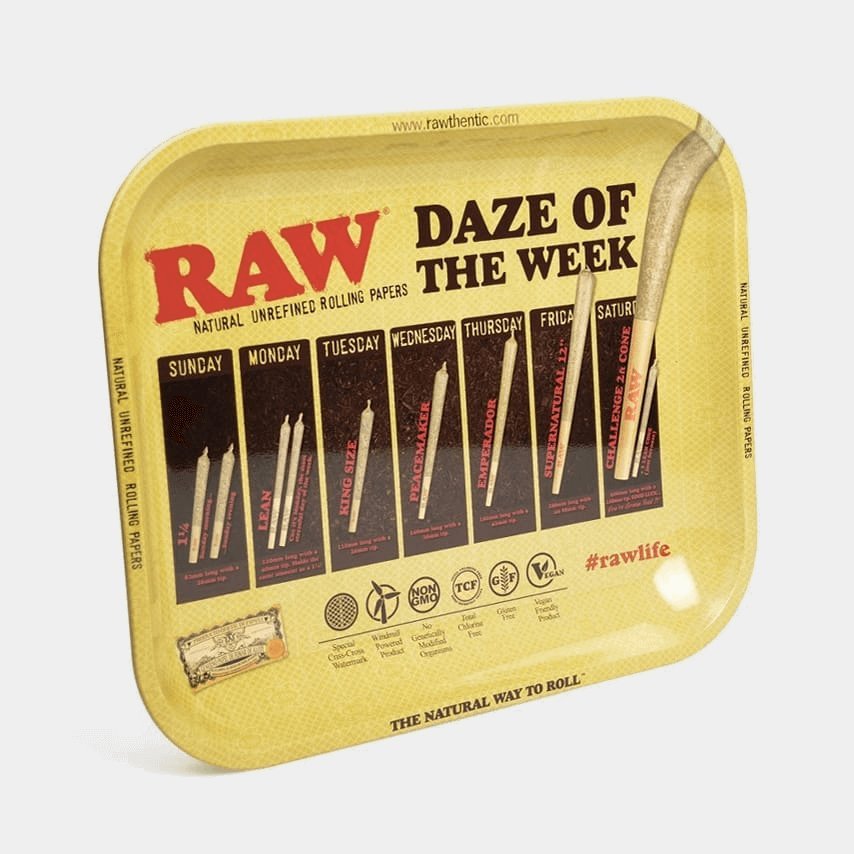 RAW - Daze Of The Week Grote Metalen Rolplaat