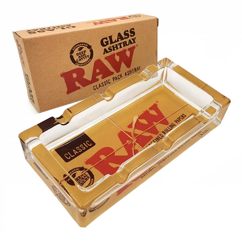 RAW Glazen Rechthoekige Asbak 16cm