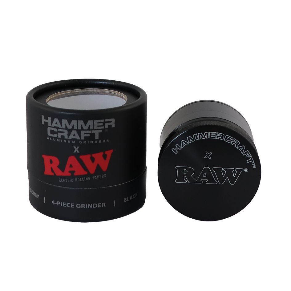 RAW Hammer Craft Medium Aluminium Grinder 4 delen - 55 mm