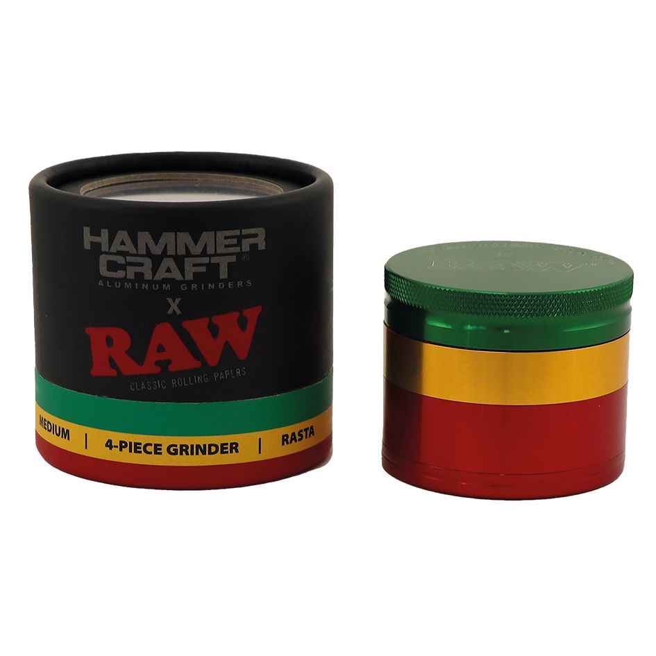 RAW Hammer Craft Medium Aluminium Grinder 4 delen - 55 mm