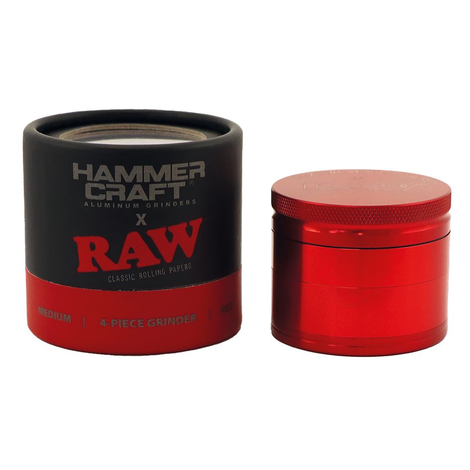 RAW Hammer Craft Medium Aluminium Grinder 4 delen - 55 mm